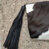 BIG CLUTCH IN bLACK AND WHITE COW HIDE1