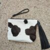 BIG CLUTCH IN bLACK AND WHITE COW HIDE3