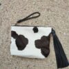 BIG CLUTCH IN bLACK AND WHITE COW HIDE3
