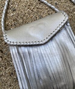 UlA Bag in Silver Leather