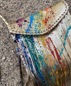 Alternative view of Ula Bag in Hand Painted Gold Leather