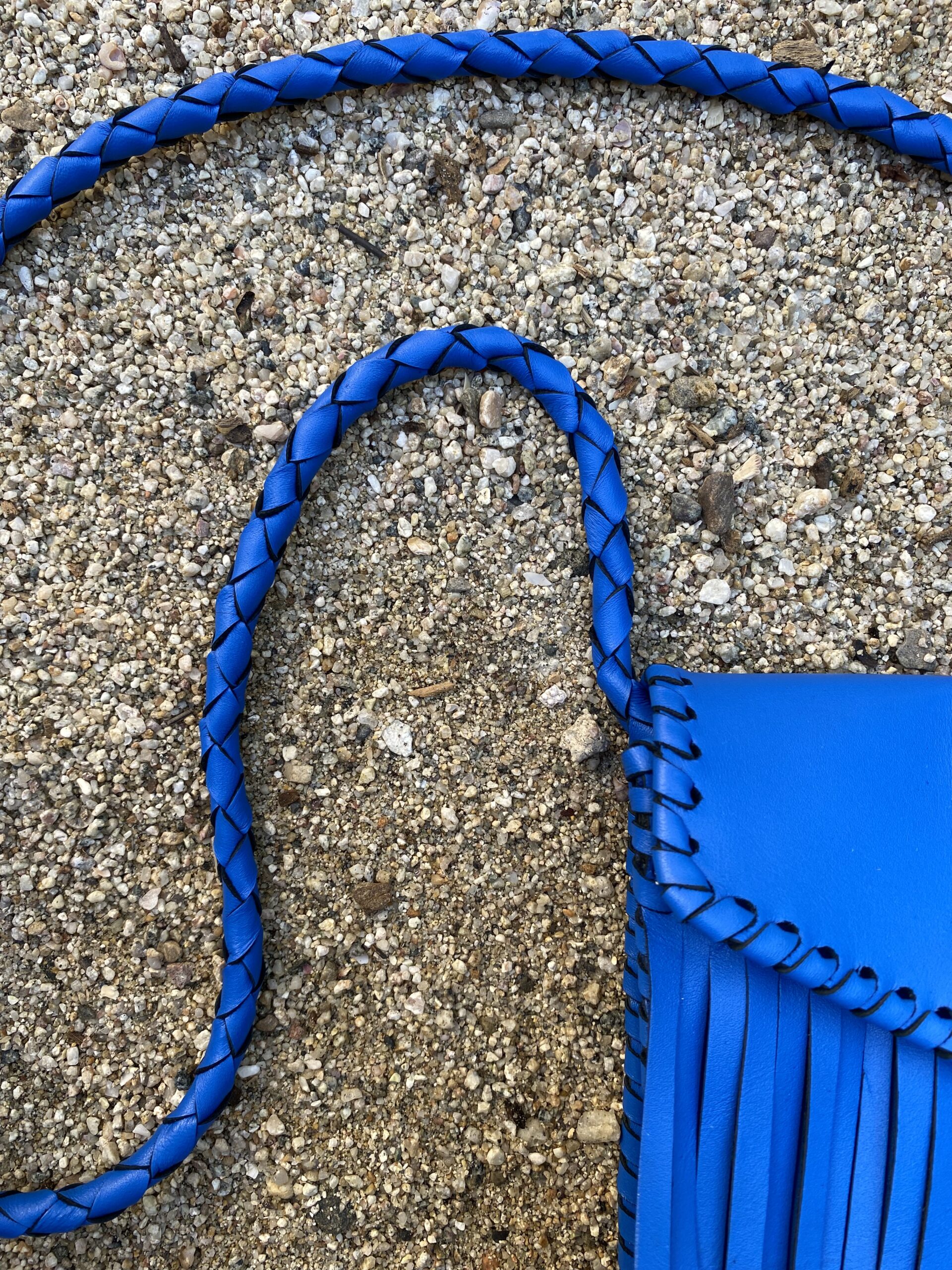 Ula Bag In Blue Leather - Image 2