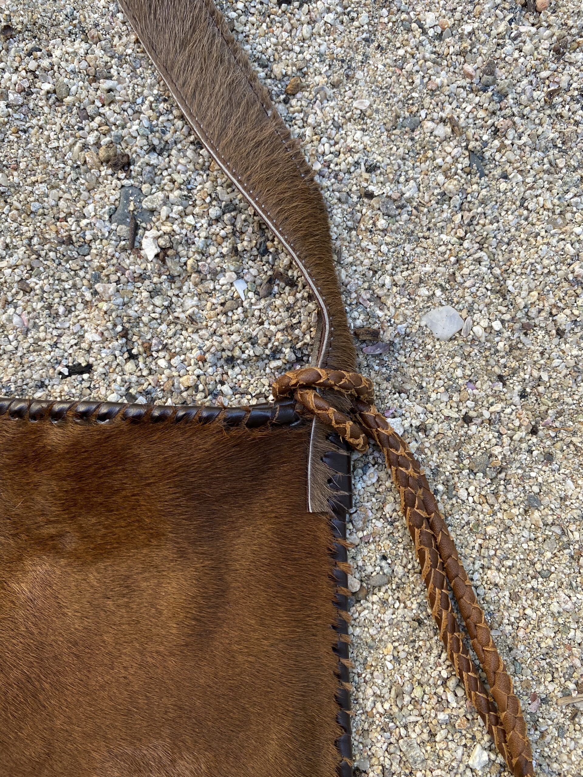 Morralito With Brown Cow Hide And Leather Back - Image 3