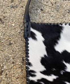 Alternative view of Black Cowhide Whit White Morralito Mens