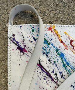 Alternative view of Morralitos Mens In Hand Painted White Leather