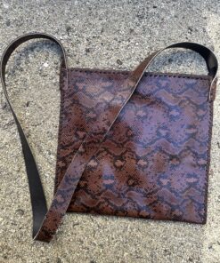 Morralitos Mens In Snake Print Leather